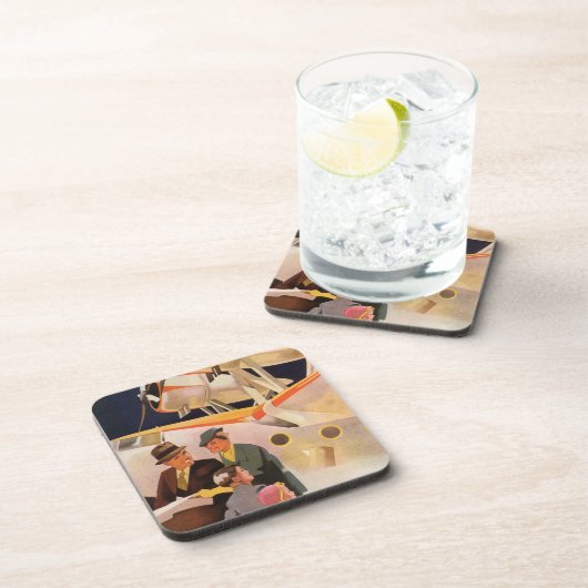 ヴィンテージファミリーバケーションバイシープレーンwプロペラ コースター (右側)