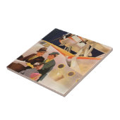 ヴィンテージファミリーバケーションバイシープレーンwプロペラ タイル (側面)