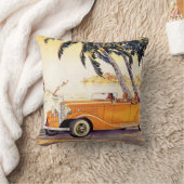 ヴィンテージファミリーバケーションinコンバーチブルカー クッション (ブランケット)