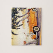 ヴィンテージファミリーバケーションinコンバーチブルカー ジグソーパズル (縦)