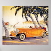 ヴィンテージファミリーバケーションinコンバーチブルカー ポスター (正面)