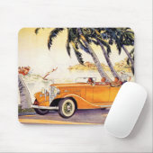 ヴィンテージファミリーバケーションinコンバーチブルカー マウスパッド (マウス)