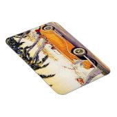 ヴィンテージファミリーバケーションinコンバーチブルカー マグネット (右側)