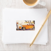 ヴィンテージファミリーバケーションinコンバーチブルカー ラベル (インサイチュ)