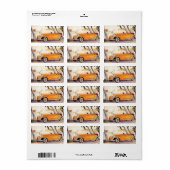 ヴィンテージファミリーバケーションinコンバーチブルカー ラベル (フルシート)