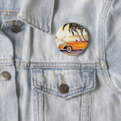 ヴィンテージファミリーバケーションinコンバーチブルカー 缶バッジ (インサイチュ)