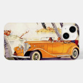 ヴィンテージファミリーバケーションinコンバーチブルカー Case-Mate iPhoneケース (裏面 (横))
