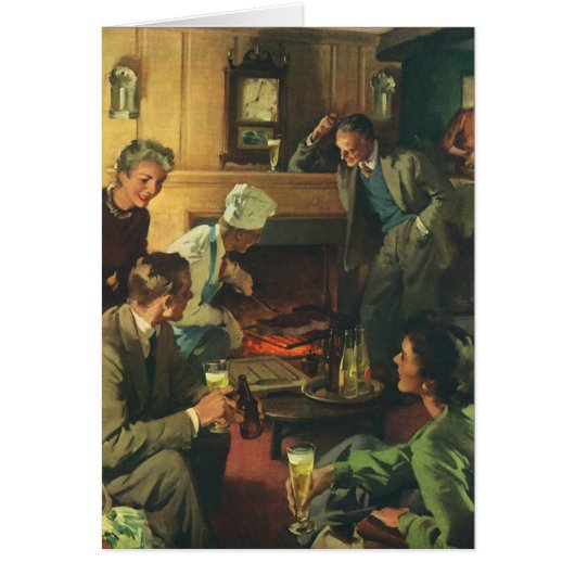 ヴィンテージファミリーパーティー、料理ステークス飲みビール (正面)