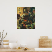 ヴィンテージファミリーパーティー、料理ステークス飲みビール ポスター (キッチン)