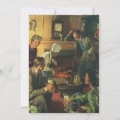 ヴィンテージファミリーパーティー、料理ステークス飲みビール 招待状 (正面)