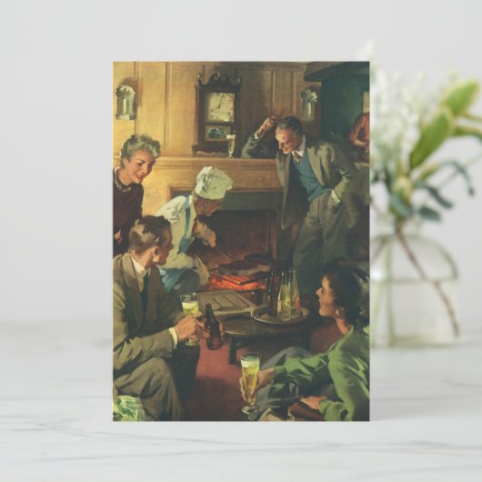 ヴィンテージファミリーパーティー、料理ステークス飲みビール 招待状 (スタンド正面)