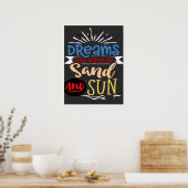 ヴィンテージファミリービーチ旅行 ポスター (キッチン)