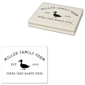 ヴィンテージファミリーファームダックエッグカートンスタンプ ラバースタンプ (押印)