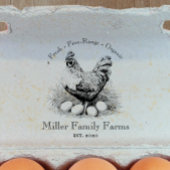 ヴィンテージファミリーファームチキンエッグカートン ラバースタンプ