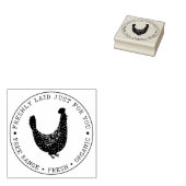 ヴィンテージファミリーファームチキンエッグサークル ラバースタンプ (押印)