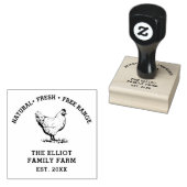 ヴィンテージファミリーファームラバースタンプパーソナライズされた- ラバースタンプ (押印)