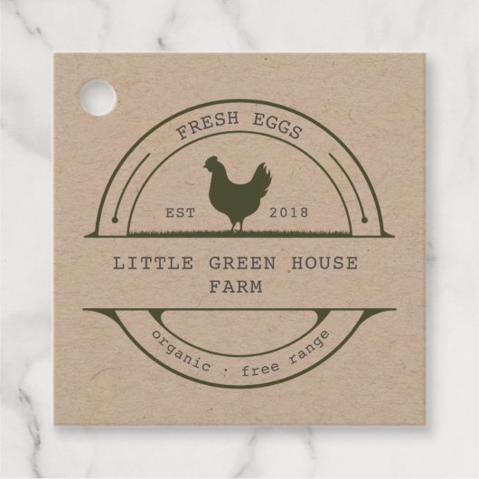 ヴィンテージファミリーファーム卵カートンシール フェイバータグ (正面)