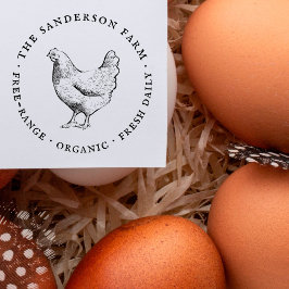 ヴィンテージファミリーファーム素朴エッグカートン ラバースタンプ