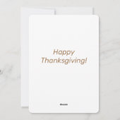 ヴィンテージファミリーフェスティンサンクスギビングホリデーカード シーズンカード (裏面)