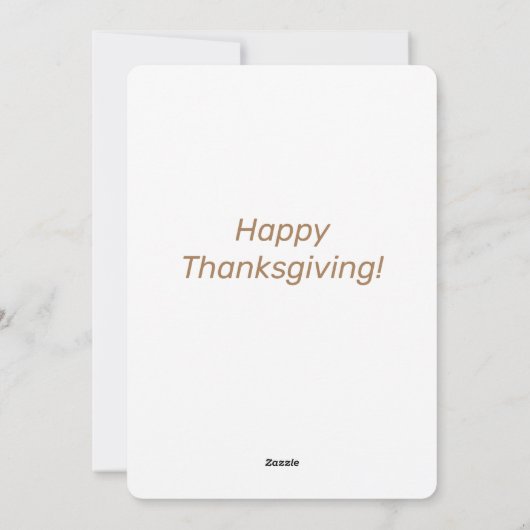 ヴィンテージファミリーフェスティンサンクスギビングホリデーカード シーズンカード (裏面)