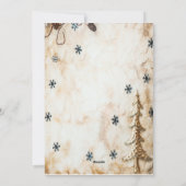 ヴィンテージファミリーホリデー写真in Snow Globe シーズンカード (裏面)