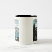 ヴィンテージファミリーレイクハウスレイクサイドウッズ ツートーンマグカップ (中央)