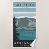 ヴィンテージファミリーレイクハウスレイクサイドウッズ ビーチタオル (正面)