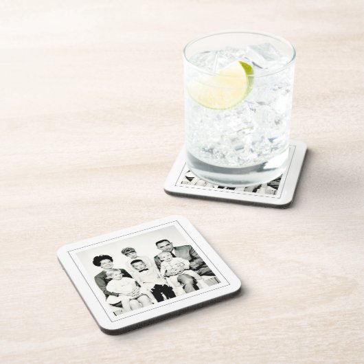 ヴィンテージファミリー写真タイムレスキープサケ コースター (右側)