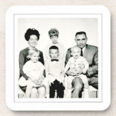 ヴィンテージファミリー写真タイムレスキープサケ コースター (正面)