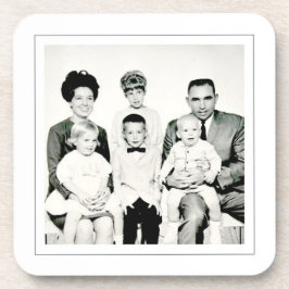 ヴィンテージファミリー写真タイムレスキープサケ コースター
