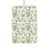 ヴィンテージファミリー写真葉緑のクリスマス カーエアーフレッシュナー (裏面)