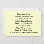 ヴィンテージファミリー懇親会が物事を動かす招待状 招待状 (裏面)