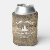 ヴィンテージファミリー懇親会または旅行 |木素朴材 缶クーラー (缶正面)
