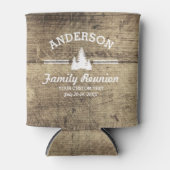 ヴィンテージファミリー懇親会または旅行 |木素朴材 缶クーラー (正面)