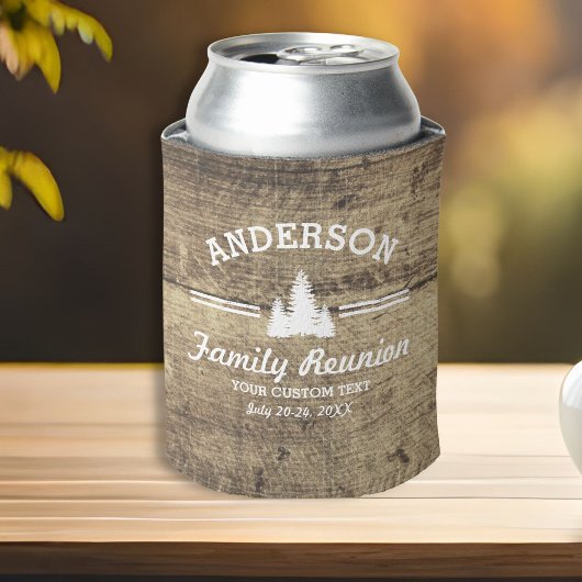 ヴィンテージファミリー懇親会または旅行 |木素朴材 缶クーラー
