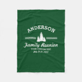 ヴィンテージファミリー懇親会または旅行 |松素朴材 フリースブランケット (正面)