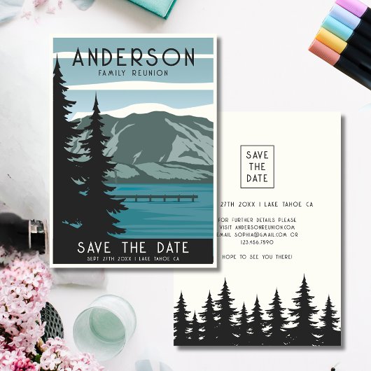 ヴィンテージファミリー懇親会キャンピングトリップフォレストツリーズ セーブザデート