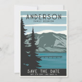 ヴィンテージファミリー懇親会キャンピングトリップフォレストツリーズ セーブザデート (正面)