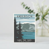 ヴィンテージファミリー懇親会キャンピングトリップフォレストツリーズ ポストカード (スタンド正面)