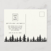 ヴィンテージファミリー懇親会キャンピングトリップフォレストツリーズ ポストカード (裏面)