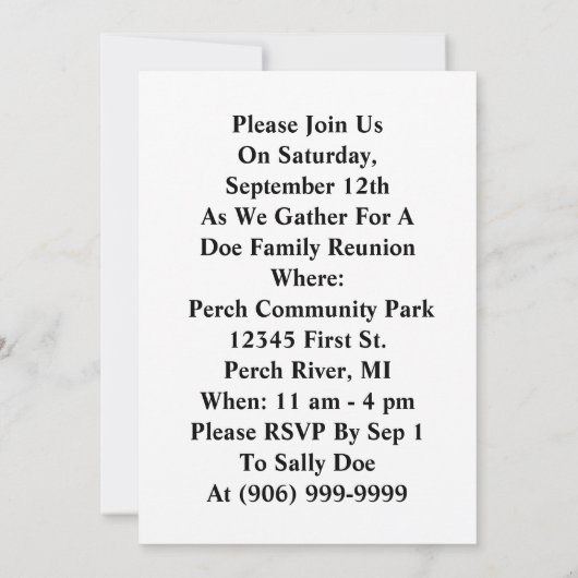 ヴィンテージファミリー懇親会ハッピーホームメーカー招待状 招待状 (裏面)