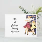 ヴィンテージファミリー懇親会ハッピーマムチャイルド招待状 招待状 (スタンド正面)