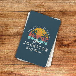 ヴィンテージファミリー懇親会レトロサンセットビーチパームズ トランプ