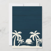 ヴィンテージファミリー懇親会レトロサンセットビーチパームズ 招待状 (裏面)