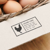 ヴィンテージファミリー所有のファームエッグカートンパーソナライズされた セルフインキングスタンプ