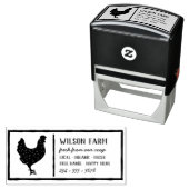 ヴィンテージファミリー所有のファームエッグカートンパーソナライズされた セルフインキングスタンプ (インサイチュ)