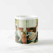 ヴィンテージファミリー料理感謝祭ディナーキッチン コーヒーマグカップ (中央)