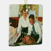 ヴィンテージファミリー料理感謝祭ディナーキッチン セラミックオーナメント (右)