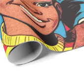 ヴィンテージファミリー漫画アート ラッピングペーパー (ロールコーナー)