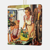 ヴィンテージファミリー、お母さん、お母さん、キッチンのおつまみ セラミックオーナメント (左)